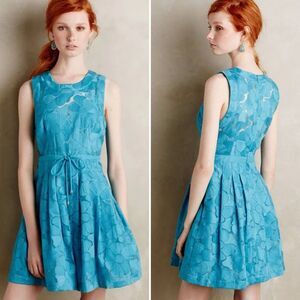 Tracy Reese Dress 8 Blue Sleeveless Sundress